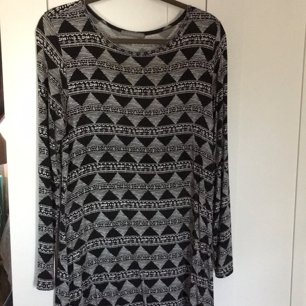 Love spells black and white dress